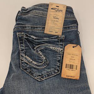 Silver Jeans Co Women's Low Slim Boot Jeans 27/31
